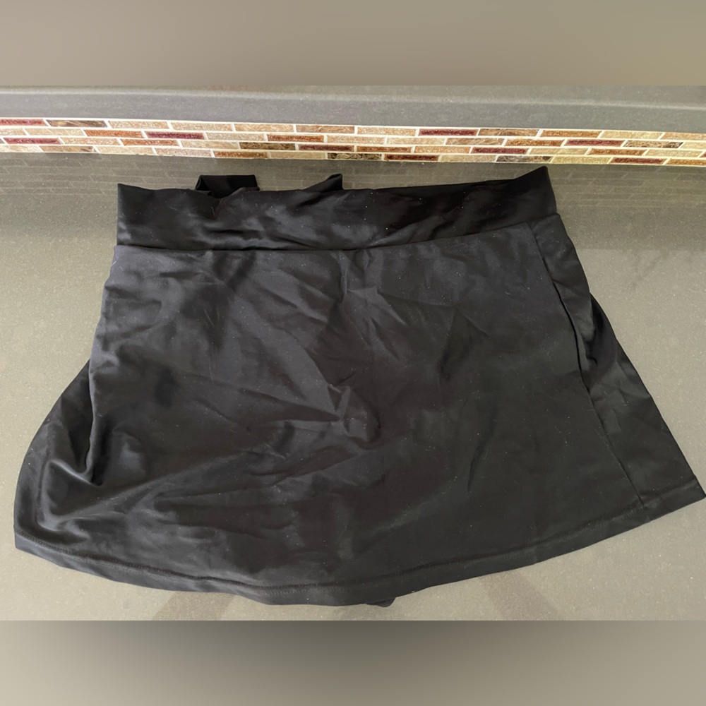 BLACK SWIM SKIRT. HALCUT SIZE L. - Picture 4 of 7